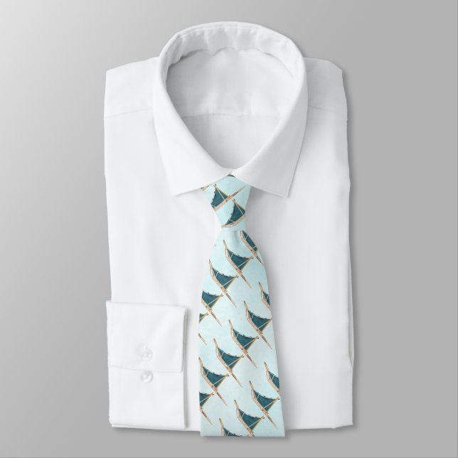 Dog Sled On Snow Tie (Tied)