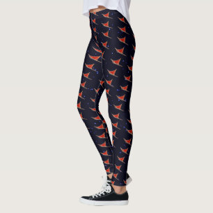 Dog Sled On Stars Leggings
