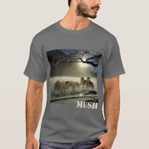 Dog Sled Team Image Mush Personalised T-Shirt