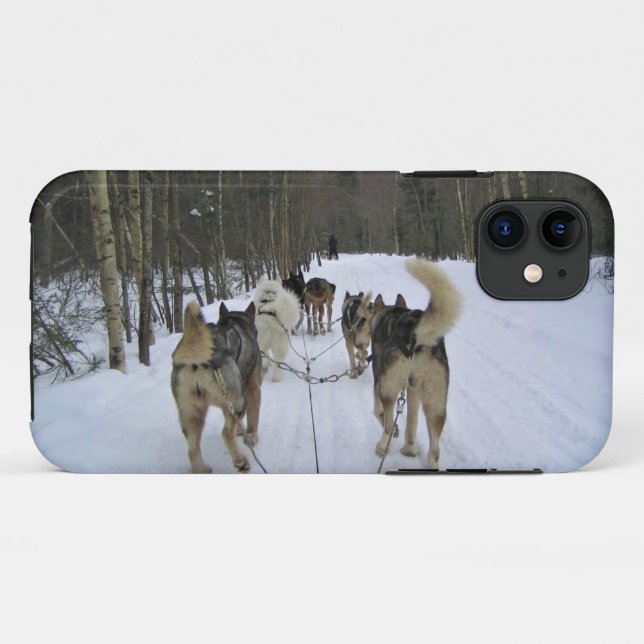 Dog Sledding in Quebec, Canada Case-Mate iPhone Case (Back (Horizontal))