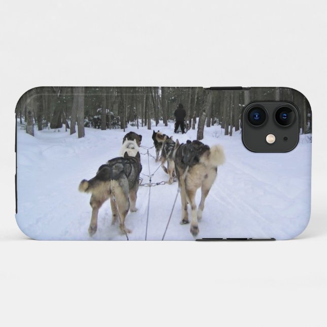 Dog Sledding in Quebec, Canada Case-Mate iPhone Case (Back (Horizontal))