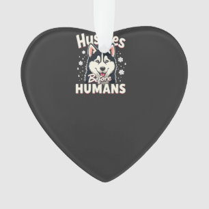 Dog Sledding Mushing Adventure Husky Team Winter   Ornament