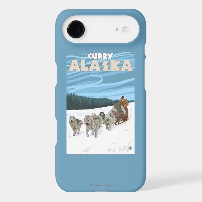 Dog Sledding Scene - Curry, Alaska Case-Mate iPhone Case (Back)