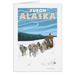 Dog Sledding Scene - Yukon, Alaska
