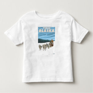 Dog Sledding Scene - Yukon, Alaska Toddler T-Shirt
