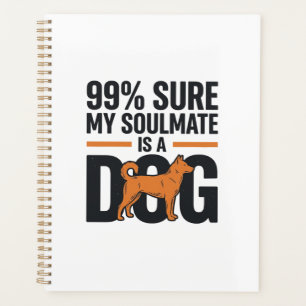 Dog Soulmate Funny Vintage Engraving T-Shirt Desig Planner
