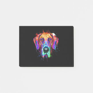 Dog | Splash Art Great Dane Puppy Lover Post-it Notes