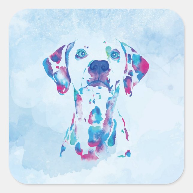 Dog Square Sticker (Front)
