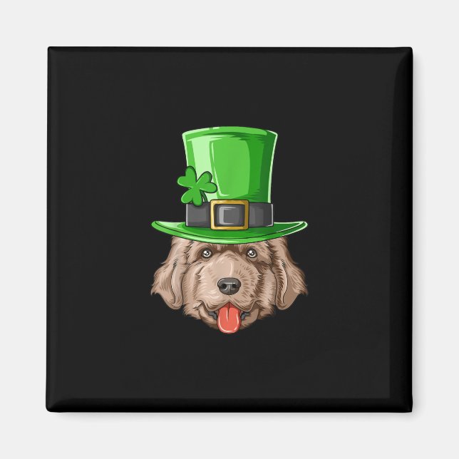 Dog st patricks day | Newfie Owner Gift Magnet (Front)