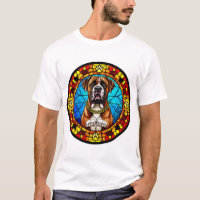 Dog Stained Glass Style Artwork