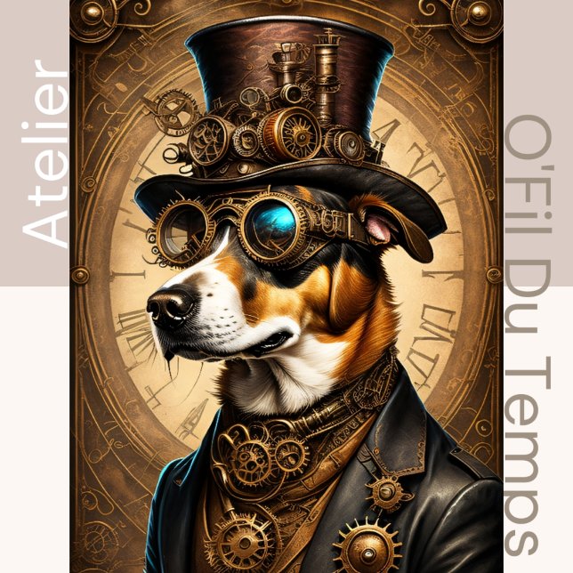 Dog Steampunk Hat 13X19 Cute Tissue Paper (Creator Uploaded)