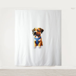 Dog sticker tapestry