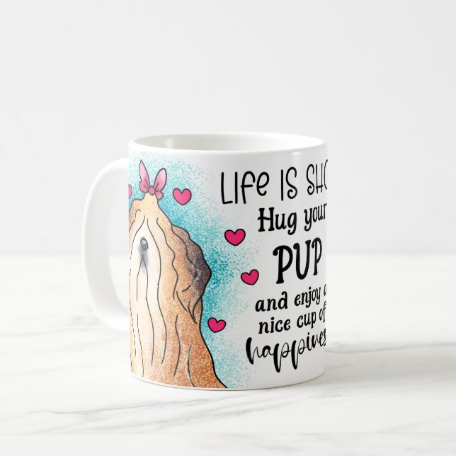 Dog Sublimation mug (Front Left)