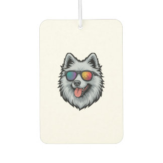Dog Sunglasses Mountain Sunset Reflection Car Air Freshener