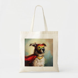 Dog Superhero Tote Bag