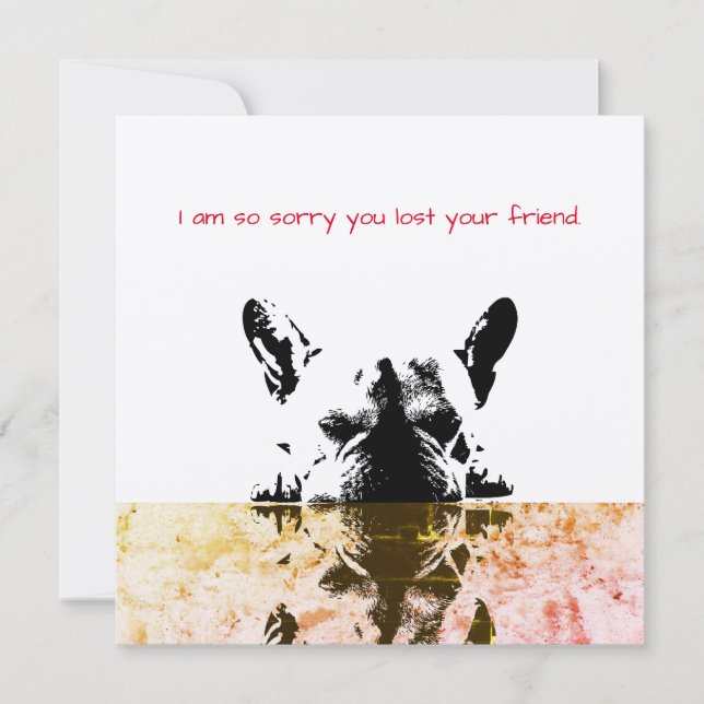 Dog Sympathy Card (Front)