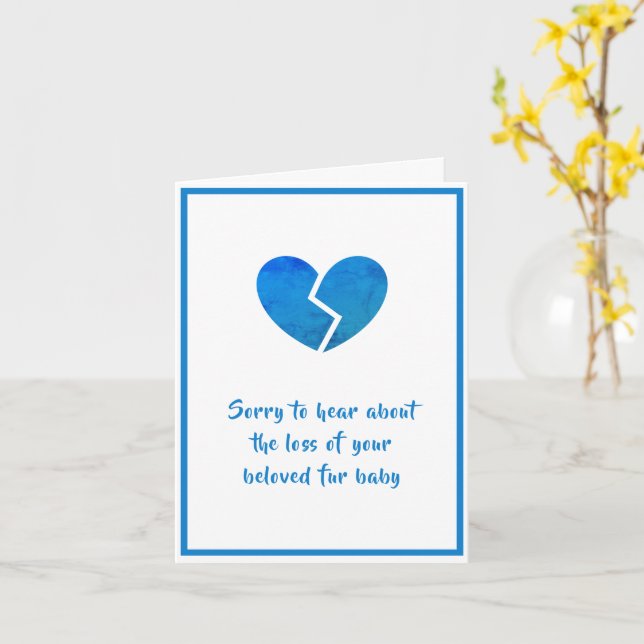 Dog Sympathy card by dalDesignNZ (Yellow Flower)