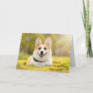 Dog Sympathy Card for Loss Memorial with photo