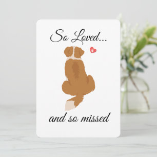 Dog Sympathy Card Printable - Instant Download 