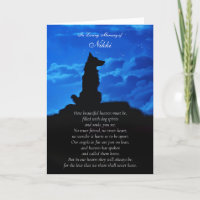 Dog Sympathy with Spiritual Poem Border Collie