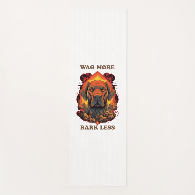 Dog T-shirt Design Yoga Mat (Front)