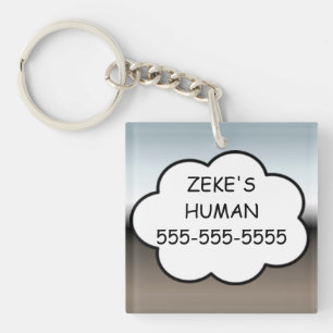 Dog Tag (CUSTOMIZABLE) Key Ring