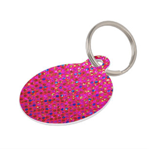 Dog Tag Polka Dots Sparkley Jewels