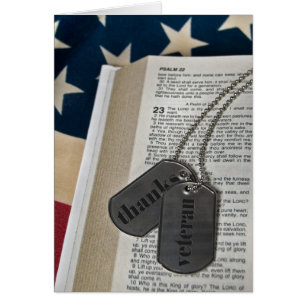 Dog Tags on Bible