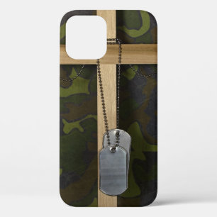 Dog tags with Cross iPhone 12 Case