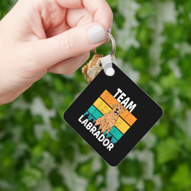 Dog Team Labrador Lover Key Ring (Hand)