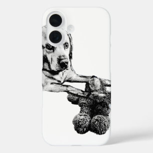Dog & Teddy Artistic Phone Case