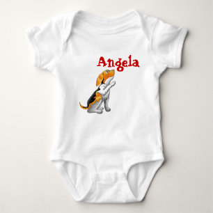 dog telescope baby bodysuit
