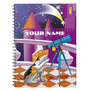 dog telescope notebook