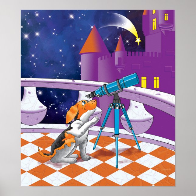 dog telescope poster (Front)