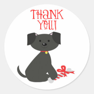 Dog Thank You Stickers