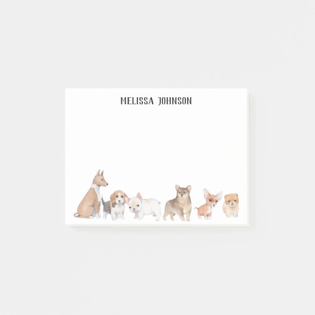 Dog Theme Design for Dog Lover Post-it Notes (Front)