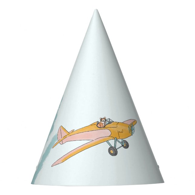 dog theme  party hat (Front)