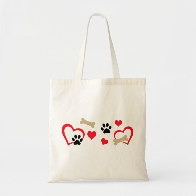 Dog Theme Tote Bag (Front)