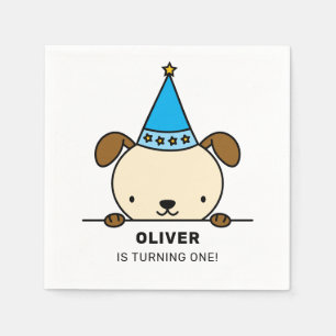 dog themed birthday party  napkin
