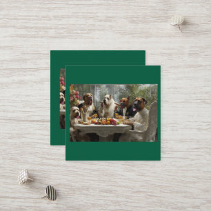 Dog-themed design with playful treats, cozy clothe discount card