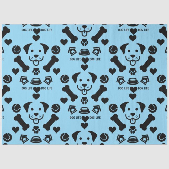 Dog Themed Gift Tissue Paper (Front)