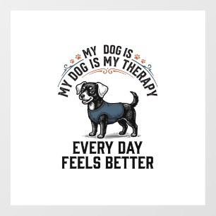 Dog Therapy Shirt Vintage Engraved Dog Lover Gift_