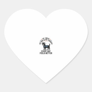 Dog Therapy Shirt Vintage Engraved Dog Lover Gift_ Heart Sticker