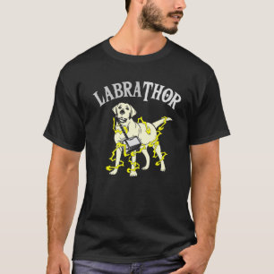 Dog Thor Hammer Labrador Pun Joke T-Shirt