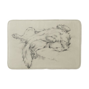 Dog Tired Bath Mat