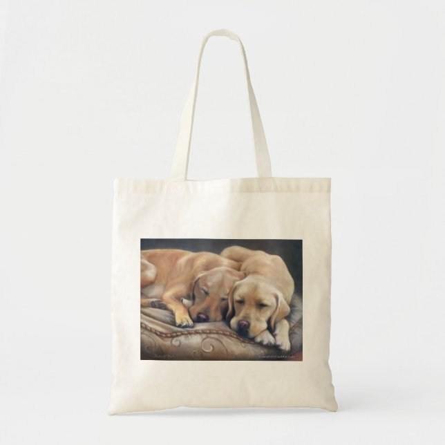 "Dog Tired" Tote (no text) Bag (Front)