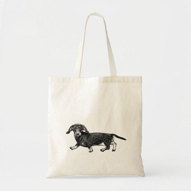 Dog Tote Bag - Dachshund (Front)