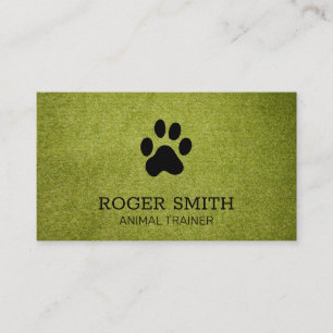 Dog Trainer Animal Services Business Card