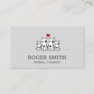 Dog Trainer Animal Services Dog Sitter Business Card