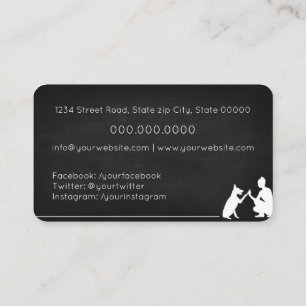 Dog trainer Business car for her Business Card